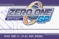 Zero One SP Title Screen